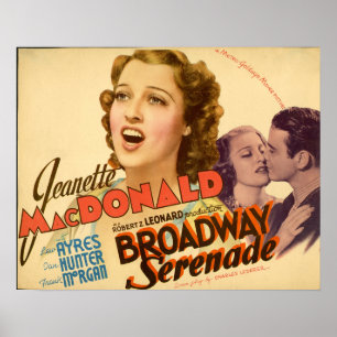 Broadway Serenade beroemd gemaakt door Jeanette Ma Poster
