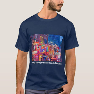 Broadway Street Downtown Nashville Tennessee T-shirt