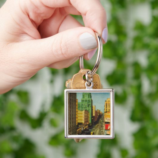 Broadway Street in Los Angeles, CA Sleutelhanger (Hand)