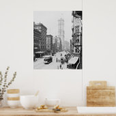 Broadway & Times Building (One Times Square) Poster (Keuken)