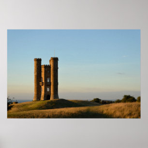 Broadway-toren in de Cotswolds poster