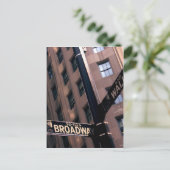 Broadway/Wallstreet Briefkaart (Staand voorkant)