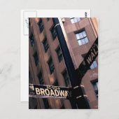 Broadway/Wallstreet Briefkaart (Voorkant / Achterkant)