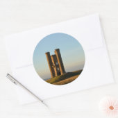 Broadwaytoren in de Cotswolds ronde sticker (Envelop)