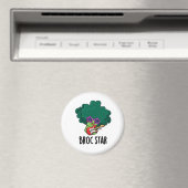 Broc Star Funny Brocolli Rock Star Pun Magneet (Insitu (Vaatwasser))