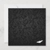 Brocade Bats Halloween Party Invitation (Dos)