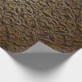 Brocade pattern cadeaupapier (Hoek)