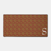 Brocade rouge et or Monogramme (Recto)