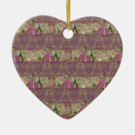 Brocade Victorian Christmas Keramisch Ornament