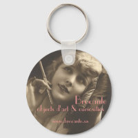 Brocante sleutelhanger