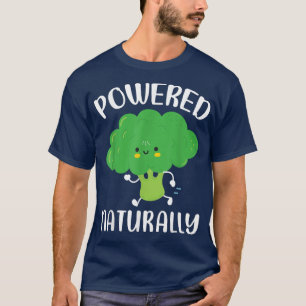 Brocc met natuurlijke vegetatie op plantaardige ba t-shirt