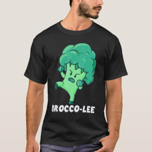 Brocco-Lee Straf Groente Liefde Broccoli Veganisti T-shirt