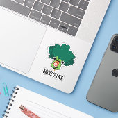 Brocco lick Grappige Veggie Broccoli Pun Sticker (Laptop met iPhone)