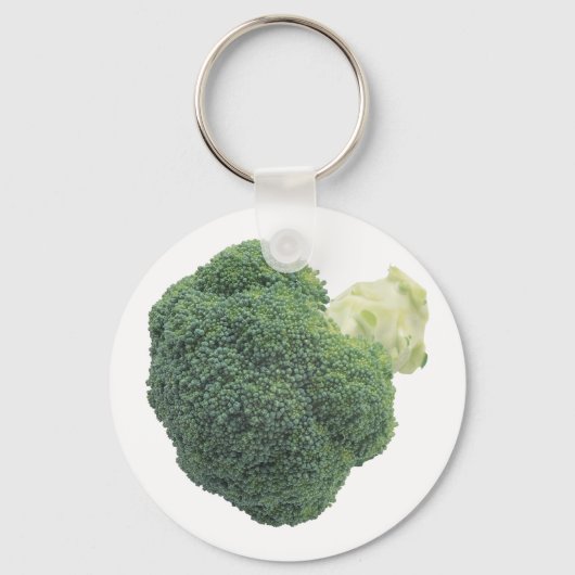 Broccoli 2,25-inch Basic Button Sleutelhanger (Voorkant)