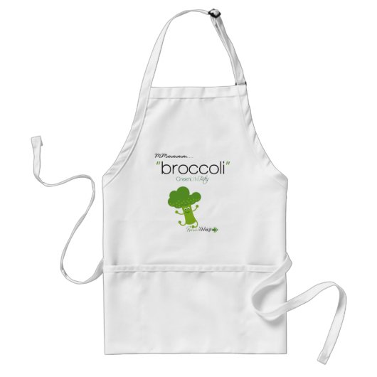 Broccoli Apron MM. Standaard Schort (Voorkant)