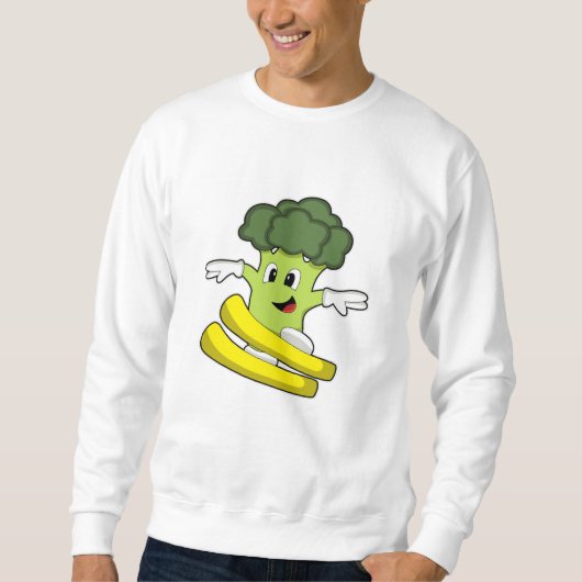 Broccoli as Skier with Ski Trui (Voorkant)