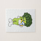 Broccoli bij Volleybalsport Legpuzzel (Horizontaal)