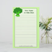 Broccoli Bunch Stationery Briefpapier (Staand voorkant)