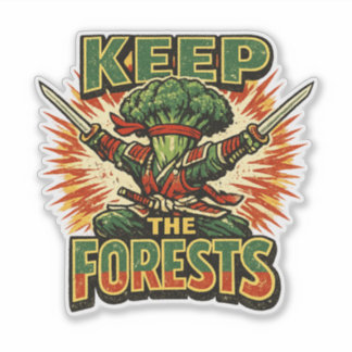 Broccoli Bushido – HOU DE BOSSEN Held Sticker