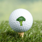 Broccoli cartoon illustratie golfballen (Insitu Shirt)