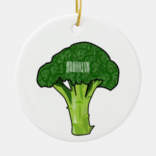 Broccoli cartoon illustratie keramisch ornament