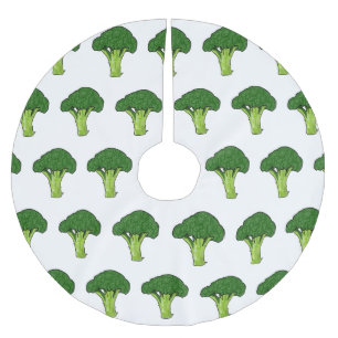 Broccoli cartoon illustratie kerstboom rok