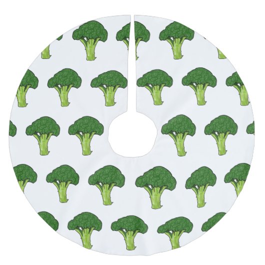 Broccoli cartoon illustratie kerstboom rok (Voorkant)