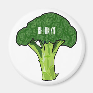 Broccoli cartoon illustratie magneet