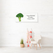 Broccoli cartoon illustratie spandoek (Insitu)