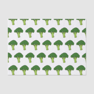 Broccoli cartoon illustratie tissuepapier