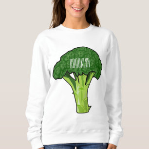 Broccoli cartoon illustratie trui