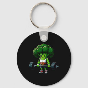 Broccoli Deadlift Gewichtheffen Gym Vegan T-shirt  Sleutelhanger