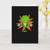 Broccoli fitness kaart (Gele Bloem)