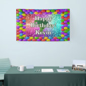 Broccoli Gepersonaliseerde karakter verjaardag ban Spandoek (Beurs)