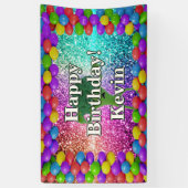 Broccoli Gepersonaliseerde karakter verjaardag ban Spandoek (Verticaal)