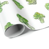 Broccoli - Gestreept - Open Cadeaupapier (Rol Hoek)