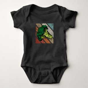 Broccoli Gift Retro Vegan Food Vegetables Broccoli Romper