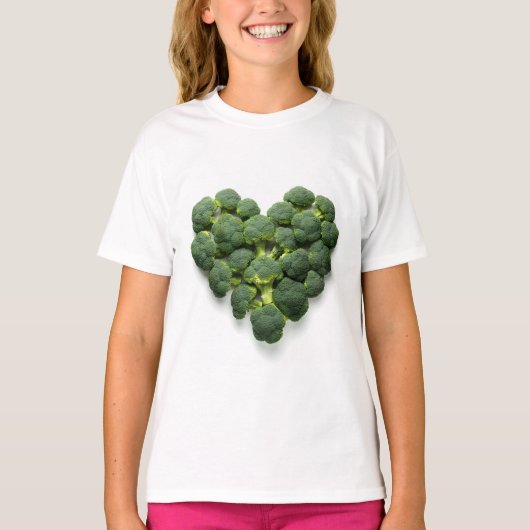 Broccoli-hart T-shirt (Voorkant)