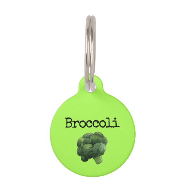 Broccoli Huisdierpenning (Voorkant)