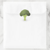 Broccoli illustratie ronde sticker (Tas)