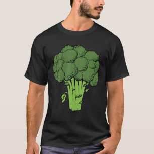 Broccoli is levensfun voor grafische groenten t-shirt