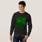 Broccoli Is Life Fun Graphic Vegetable Trui (Voorkant volledig)