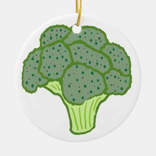 Broccoli Keramisch Ornament (Voorkant)