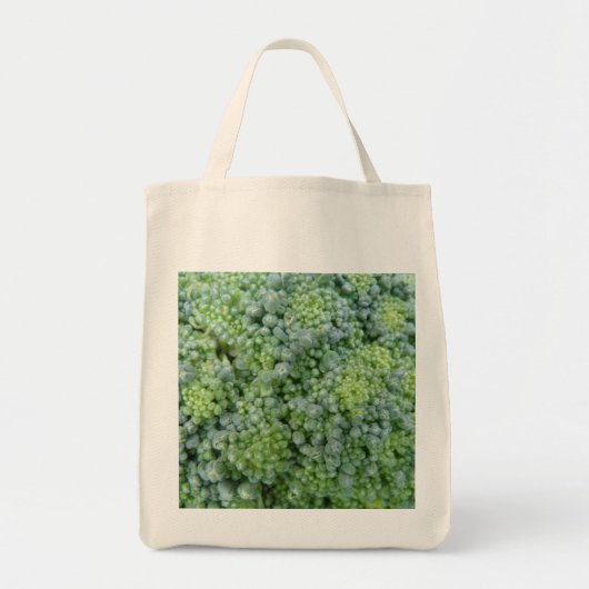 Broccoli Macro Organic Grocery Canvas tas (Voorkant)