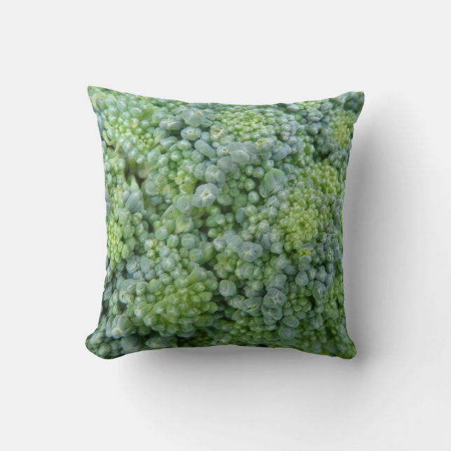 Broccoli Macro Pillow Kussen (Voorkant)