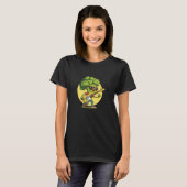 Broccoli met zonnebril en rock gitaar kostuum t-shirt (Voorkant volledig)