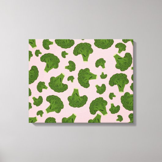 Broccoli Pattern Canvas Afdruk (Voorkant)