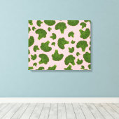 Broccoli Pattern Canvas Afdruk (Insitu (Houten vloer))