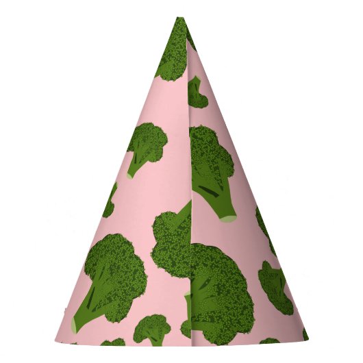 Broccoli Pattern Feesthoedjes (Achterkant)