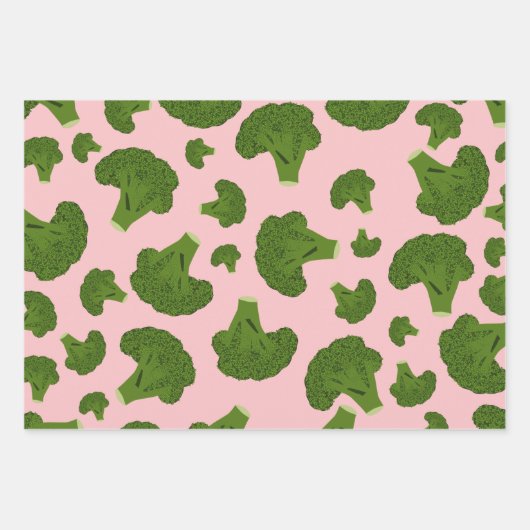 Broccoli Pattern Inpakpapier Vel (Voorkant 2)